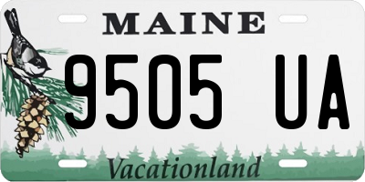 ME license plate 9505UA