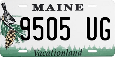 ME license plate 9505UG
