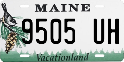 ME license plate 9505UH