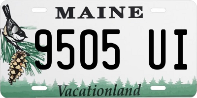 ME license plate 9505UI