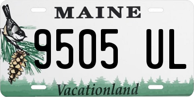 ME license plate 9505UL