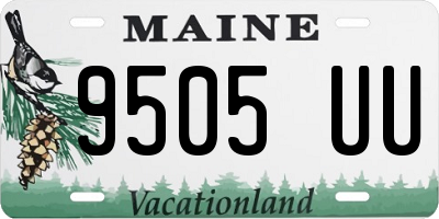 ME license plate 9505UU