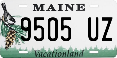 ME license plate 9505UZ