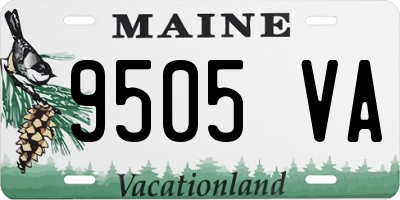 ME license plate 9505VA