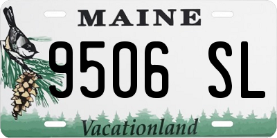 ME license plate 9506SL
