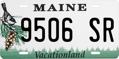 ME license plate 9506SR