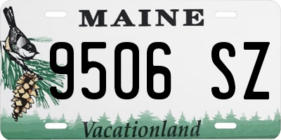 ME license plate 9506SZ