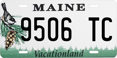 ME license plate 9506TC