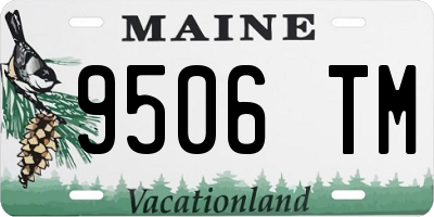ME license plate 9506TM