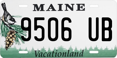 ME license plate 9506UB