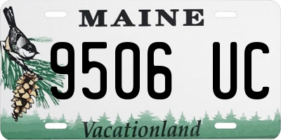 ME license plate 9506UC