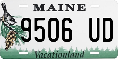 ME license plate 9506UD