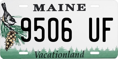 ME license plate 9506UF