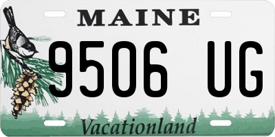 ME license plate 9506UG