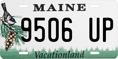 ME license plate 9506UP