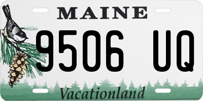 ME license plate 9506UQ