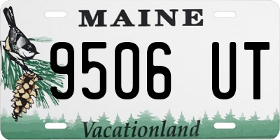 ME license plate 9506UT