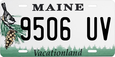 ME license plate 9506UV