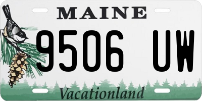 ME license plate 9506UW