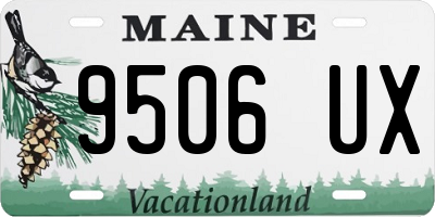 ME license plate 9506UX
