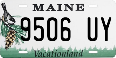 ME license plate 9506UY