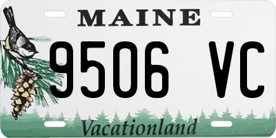 ME license plate 9506VC
