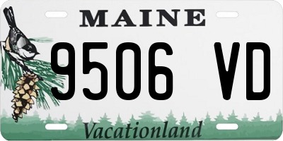 ME license plate 9506VD