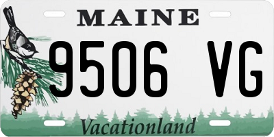 ME license plate 9506VG