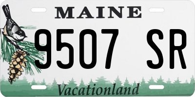 ME license plate 9507SR