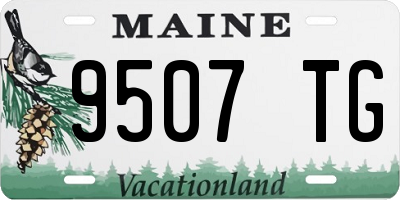 ME license plate 9507TG