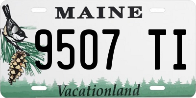 ME license plate 9507TI