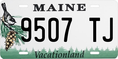 ME license plate 9507TJ