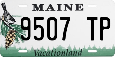 ME license plate 9507TP