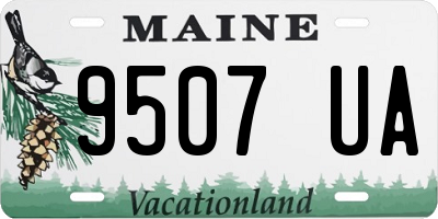 ME license plate 9507UA