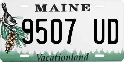 ME license plate 9507UD