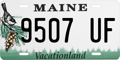 ME license plate 9507UF