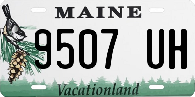 ME license plate 9507UH