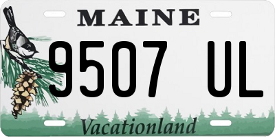 ME license plate 9507UL