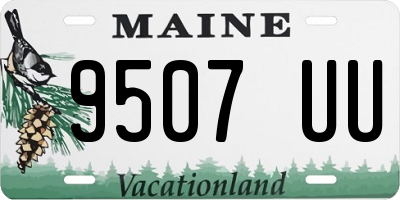 ME license plate 9507UU