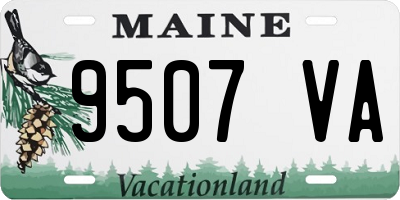 ME license plate 9507VA