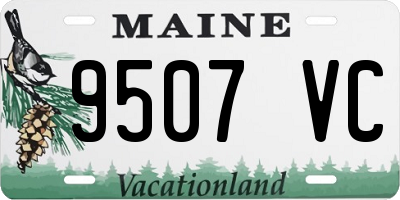 ME license plate 9507VC