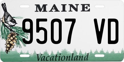 ME license plate 9507VD