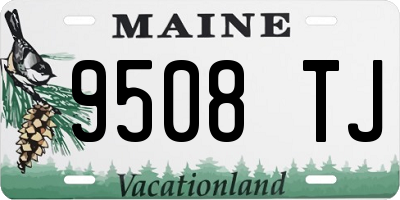 ME license plate 9508TJ