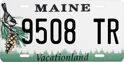 ME license plate 9508TR