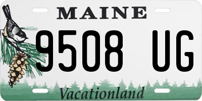ME license plate 9508UG