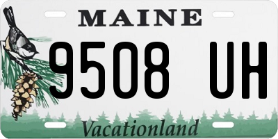 ME license plate 9508UH