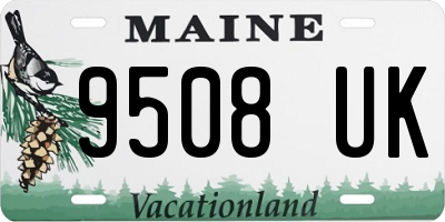 ME license plate 9508UK