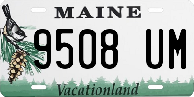 ME license plate 9508UM