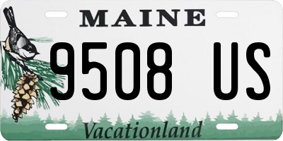 ME license plate 9508US