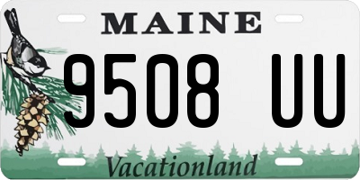 ME license plate 9508UU